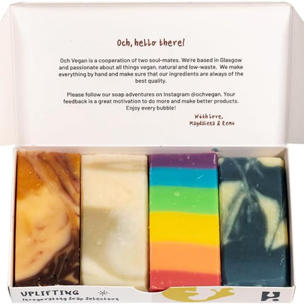 Luxury Uplifting Soap Gift Set – Handmade Natural Artisan Soap Collection, Essential Oil Bath & Body Bars, Premium Self-Care Gift Box for Women & Men