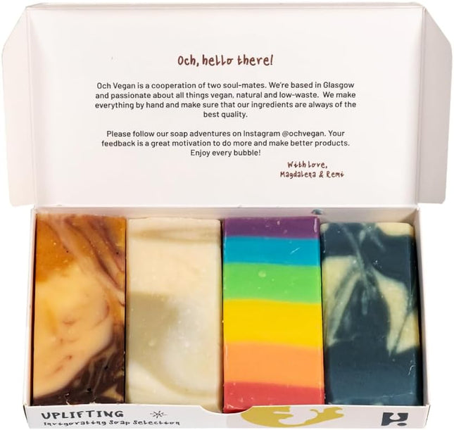 Luxury Uplifting Soap Gift Set – Handmade Natural Artisan Soap Collection, Essential Oil Bath & Body Bars, Premium Self-Care Gift Box for Women & Men