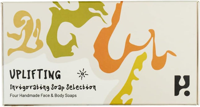 Luxury Uplifting Soap Gift Set – Handmade Natural Artisan Soap Collection, Essential Oil Bath & Body Bars, Premium Self-Care Gift Box for Women & Men