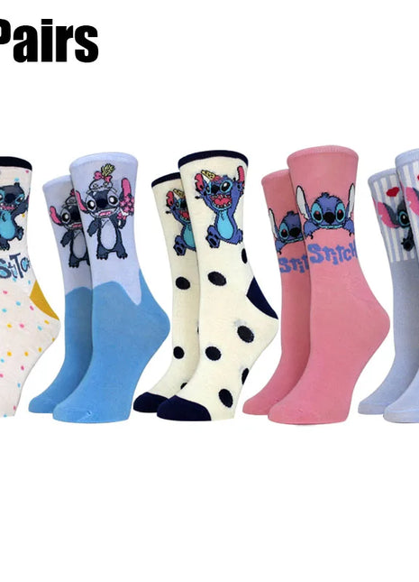5 Pairs Cartoon Women Socks UK