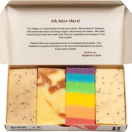 Luxury Bloom Soap Gift Set – Handmade Natural Artisan Soap Collection, Essential Oil Bath & Body Bars, Premium Self-Care Gift Box for Women & Men
