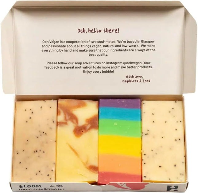 Luxury Bloom Soap Gift Set – Handmade Natural Artisan Soap Collection, Essential Oil Bath & Body Bars, Premium Self-Care Gift Box for Women & Men
