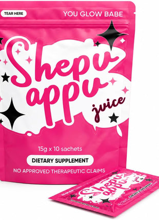 Shepu Appu Juice Powder – Gut Health & Digestion Drink | Energy Boost, Weight Management & Skin Glow Support | 10 x 15g Sachets | No Added Sugar | Daily Wellness Supplement