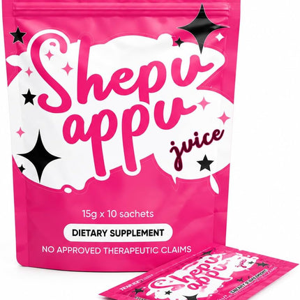 Shepu Appu Juice Powder – Gut Health & Digestion Drink | Energy Boost, Weight Management & Skin Glow Support | 10 x 15g Sachets | No Added Sugar | Daily Wellness Supplement