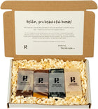 Luxury Self Care Gift Set – 4 Mini Natural Soap Bars, – Relaxing Pamper Spa Gift for Women & Men