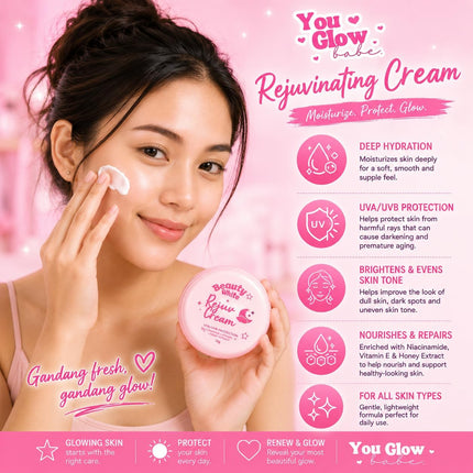 You Glow Babe Beauty White Rejuv Set Rejuvenating Soap, Toner, Sunscreen Cream