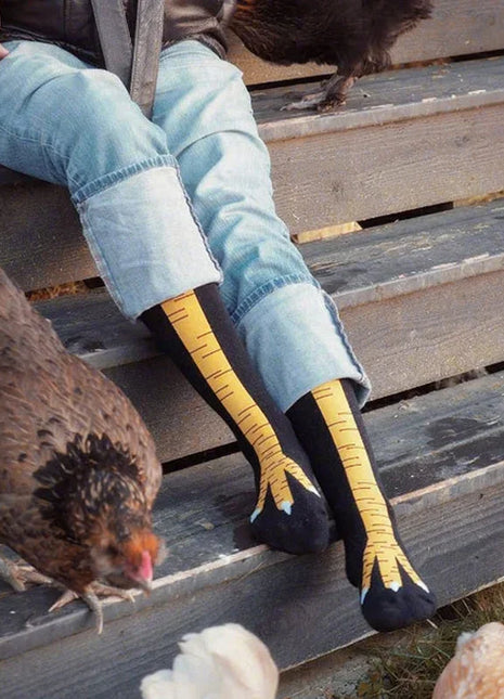Cartoon Chicken Leg Novelty Socks