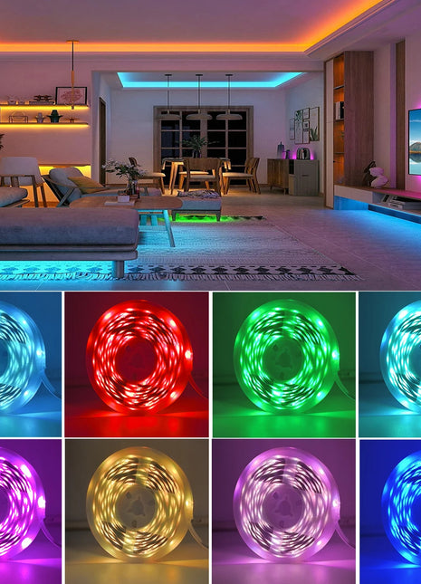 Colour changing LED ribbon lights for bedroom