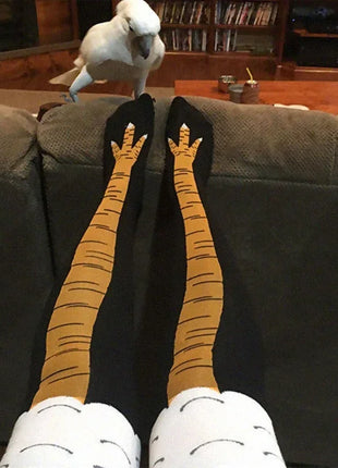 Men’s Funny 3D Chicken Thigh-High Socks UK