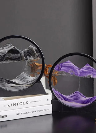 Round Glass Deep Sea Sandscape