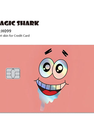 Magic Shark Holographic Card Sticker – Cute Laser Film Debit & Credit Card Skin UK