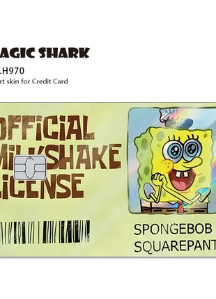 Magic Shark Holographic Card Sticker – Cute Laser Film Debit & Credit Card Skin UK