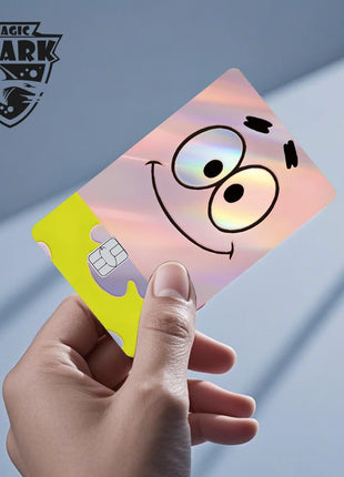 Magic Shark Holographic Card Sticker – Cute Laser Film Debit & Credit Card Skin UK