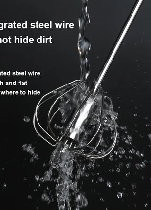 Stainless Steel Push Whisk – Semi-Automatic Hand Mixer for Eggs, Cream & Batter UK