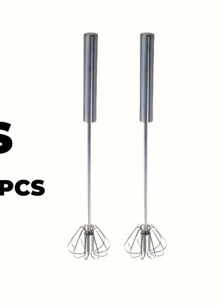Stainless Steel Push Whisk – Semi-Automatic Hand Mixer for Eggs, Cream & Batter UK