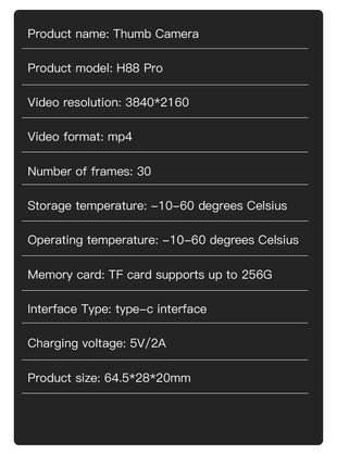 4K HD Mini Pet Collar Camera – 1080P WiFi Wide Angle Action Cam UK