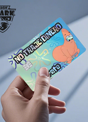 Magic Shark Holographic Card Sticker – Cute Laser Film Debit & Credit Card Skin UK