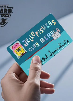 Magic Shark Holographic Card Sticker – Cute Laser Film Debit & Credit Card Skin UK