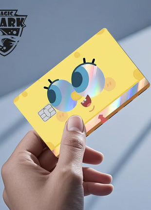 Magic Shark Holographic Card Sticker – Cute Laser Film Debit & Credit Card Skin UK