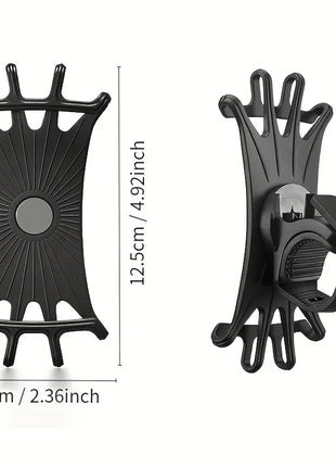 360° Rotatable Silicone Bike Phone Holder – Universal Bicycle & Motorcycle Mount UK