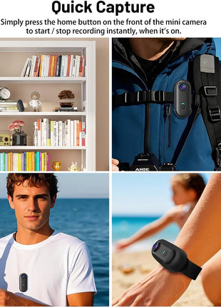 4K HD Mini Pet Collar Camera – 1080P WiFi Wide Angle Action Cam UK