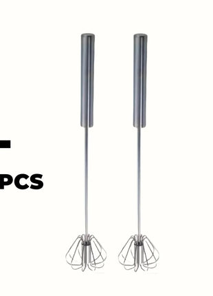 Stainless Steel Push Whisk – Semi-Automatic Hand Mixer for Eggs, Cream & Batter UK