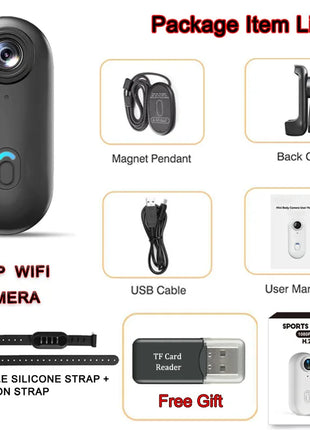 4K HD Mini Pet Collar Camera – 1080P WiFi Wide Angle Action Cam UK