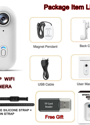 4K HD Mini Pet Collar Camera – 1080P WiFi Wide Angle Action Cam UK
