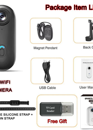 4K HD Mini Pet Collar Camera – 1080P WiFi Wide Angle Action Cam UK