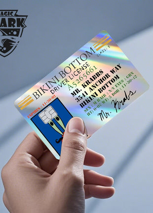 Magic Shark Holographic Card Sticker – Cute Laser Film Debit & Credit Card Skin UK