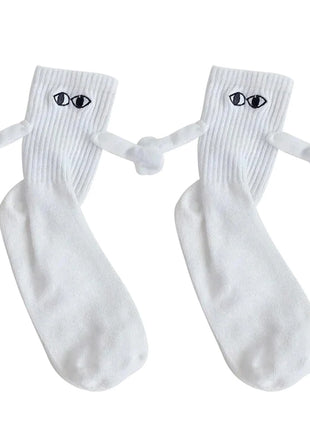 Magnetic Holding Hands Couple Socks – Funny Novelty Gift for Couples & Friends UK