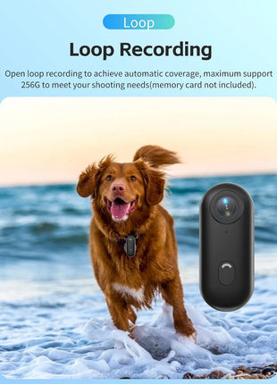 4K HD Mini Pet Collar Camera – 1080P WiFi Wide Angle Action Cam UK